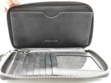 Michael Kors Jet Set Travel Continental Wristlet Gray Wallet Aa0626wzsa