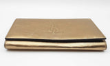 Yves Saint Laurent Gold Metallic Wallet On Chain Eb0524wxzdu