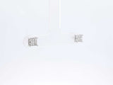 0.18 Cttw Diamond & 14k White Gold Illusion Set Stud Earrings 1 Gram Fw0826lwxdu