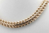 14k Yellow Gold Flat Braided Chain Necklace 13.5 Grams 18 Inch Eb0926cexsa