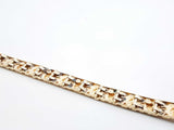 10k Yellow Gold Nugget Bracelet 13.5 Grams 7 Inch Fw0826izxdu