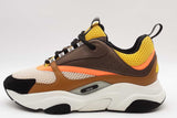 Christian Dior B22 Ebony Yellow Camel Technical Mesh Sneakers Size 42 Eb526lxzsa