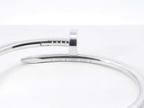 Cartier Juste Un Clou Bracelet In 18k White Gold 33.4 Grams Size 16 Fw0826woxzdu