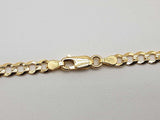 14k Yellow Gold 15.0g Concave Curb Chain 24 In Do0625iexde