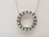 0.45 Cttw Lab Grown Diamonds 0.925 Silver 3.8g Circle Necklace 20 In Do0525cide