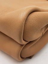 Fendi Pequin Claudia Shoulder Bag In Embossed Tan Leather Fw0925lordu