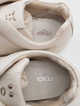 Fendi White Leather Lace Up Sneakers Size 11 Eb1225oxzde