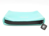 Chanel Vip Tiffany Teal Blue Neoprene Cosmetic Bag Do0225oxde