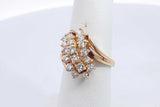 0.95ctw Diamond Ring In 14k Yellow Gold 4.8 Grams Size 5.75 Eb0125wrxsa