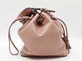 Valentino Garavani Rockstud Bucket Bag In Rose Quartz Grainy Leather Fw0926orxdu