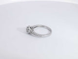 0.54 Cttw Diamond 14k White Gold Ring 3.6 Grams Size 6.5 Aa0725pxzsa