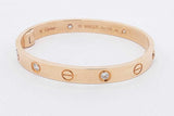 Cartier 18k Yellow Gold Diamond Love Bracelet 27.8 Grams Size 15 Eb0826cxxzsa