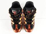 Louis Vuitton Orange & Black Zig Zag Sneakers Size 10us Sd0925oorde
