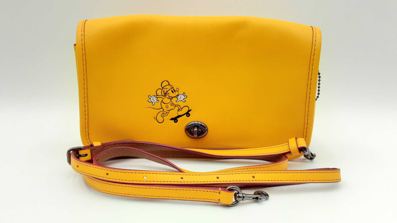 Disney X Coach Limited Edition Mickey Yellow Penny Crossbody Fw1124rxdu