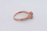 0.2cttw Diamond Ring In 10k Rose Gold 2.1 Grams Size 7 Eb0826lorsa
