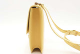 Yves Saint Laurent Yellow Calfskin Carre Shoulder Bag Eb1225wrxsa