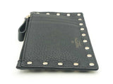 Valentino Rockstud Calfskin Zipper Top Card Holder Sd0825crsa