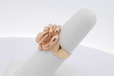 14k Yellow Gold Rose Flower Ring 5.1 Grams Size 6 Eb0726wxzsa