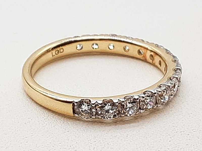 1.00 Cttw Lab Grown Diamonds 14k Yellow Gold 2.3g Ring Size 7 Do0525wwode