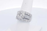 Approx. 5.4ctw Diamond Ring In 14k White Gold 12.9 Grams Size 7 Eb1224oxxzsa