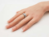 1.60 Cttw Diamond & 14k White Gold Anniversary Ring 8.3g Size 8.75 Fw0826crzdu