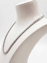 9.68 Cttw Lab Grown Diamonds 0.925 Silver 22.0g Chain 17.75 In Do0725lorxde