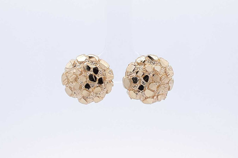 10k Yellow Gold Nugget Stud Earrings 2.3 Grams Eb1124rrsa