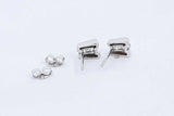 Approx. 0.3ctw Diamond Earrings In 14k White Gold 1.3 Grams Eb0724rxsa