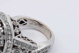 3.94cttw Diamond Ring In 14k White Gold 15.3 Grams Size 7 Eb1025lxxxzsa
