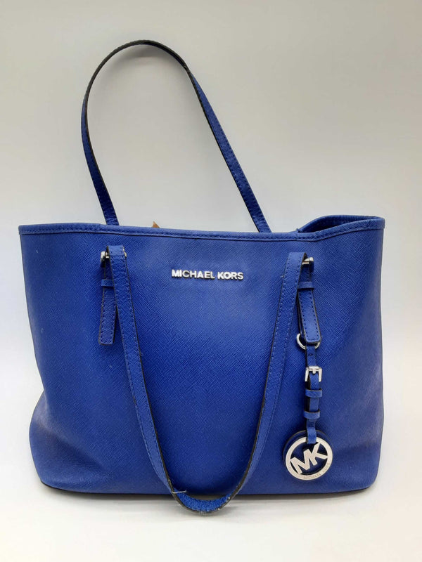 Michael Kors Blue Saffiano Leather Tote Bag Do1224oxde