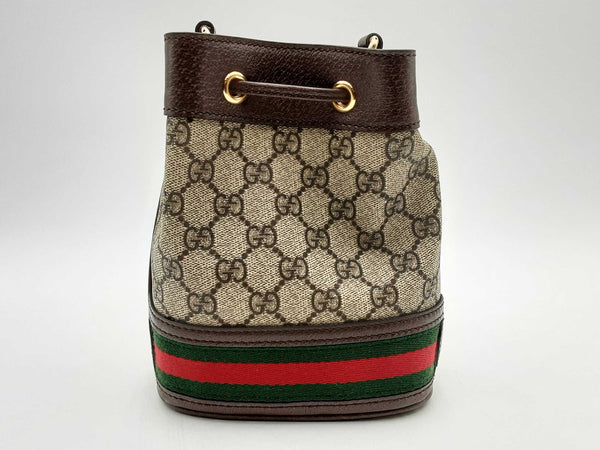 Gucci Ophidia Mini Bucket Bag Brown Aa0525rzxsa