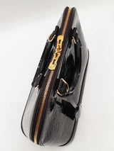 Louis Vuitton Alma Pm Handbag In Monogram-embossed Amarante Vernis Fw0426pxzdu