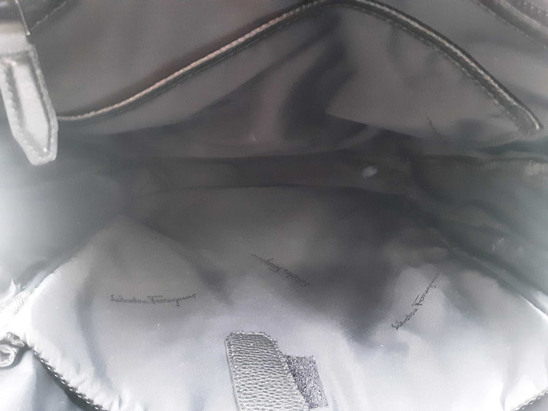 Salvatore Ferragamo Leather Backpack Black Aa0825wxzsa