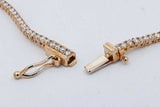 7.92cttw Diamond Tennis Necklace 14k Yellow Gold 23 Grams 22.5 Inch Eb0726olrxsa