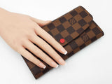Louis Vuitton Emilie Wallet In Damier Ebene Coated Canvas Fw0726orzdu