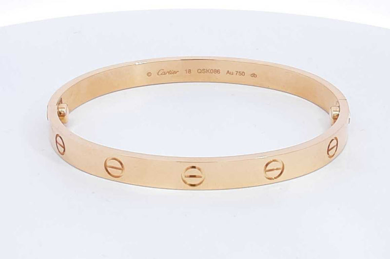 Cartier 18k Yellow Gold Love Bracelet Size 18 34.3 Grams Eb0924wexzsa