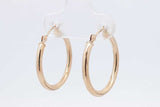 14k Yellow Gold Hoop Earrings 0.9 Grams Eb0826rxsa