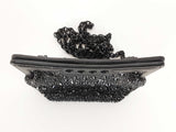 Alexander Mcqueen Micro The Peak Crystal Leather Clutch Bag Sd1225wzxde