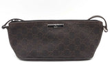 Gucci Gg Monogram Dark Brown Canvas Boat Pochette Eb0526crsa