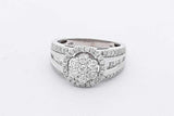 0.86cttw Diamond Ring In 10k White Gold 5.5 Grams Size 6.75 Eb0826ocrsa