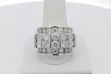6.1cttw Diamond Ring In 10k White Gold 14 Grams Size 9.5 Eb1026wxxzsa