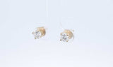 18k Yellow Gold 1.0ctw Diamond Stud Screwback Earrings Eb0424rxzdu