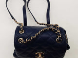 Chanel Duma Caviar Medium Backpack Blue Aa0725pezxsa