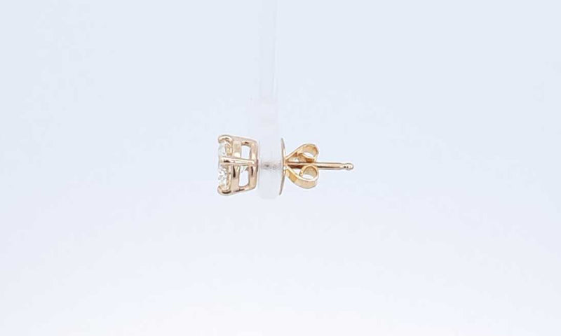 14k Yellow Gold 0.75ctw Diamond Stud Earring 0.8 Grams Eb0524poxdu