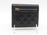 Chanel Flap Caviar Mini Wallet Black Aa0225przsa