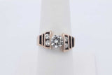 1.13cttw Diamond Ring In 10k Yellow Gold 5.3 Grams Size 7.25 Eb0326lwrdu