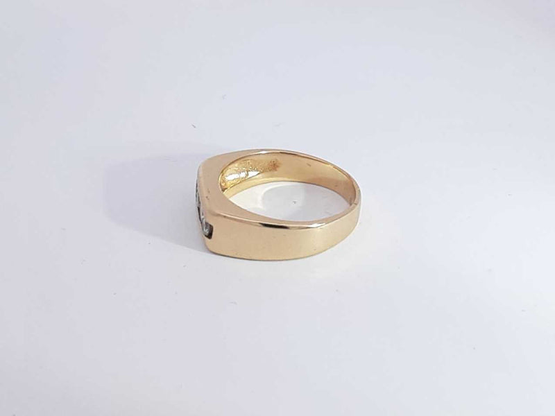 0.28 Cttw Diamond 14k Yellow Gold Ring 6.1 Grams Size 7 Aa1025oirsa