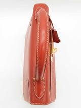 Hermes Kelly 28 Brique Red Box Calf Gold Hardware Handbag Do1225lorxzde