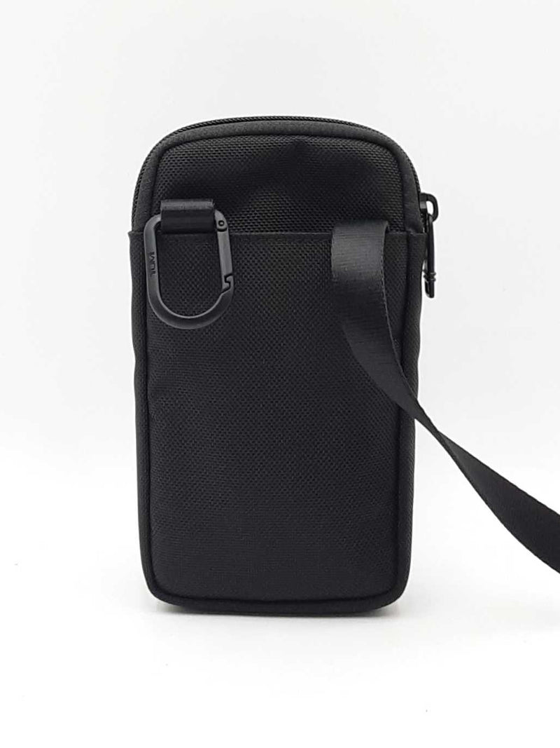 Tumi Alpha Small Crossbody Pouch In Black Ballistic Nylon Fw0225lrdu