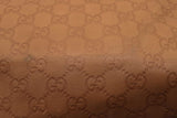 Gucci Gg Monogram Brown Leather Hobo Shoulder Bag Eb1026lrxde